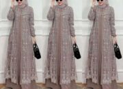 Model Baju Gamis Kombinasi Brokat Terbaru yang Trendi dan Elegan