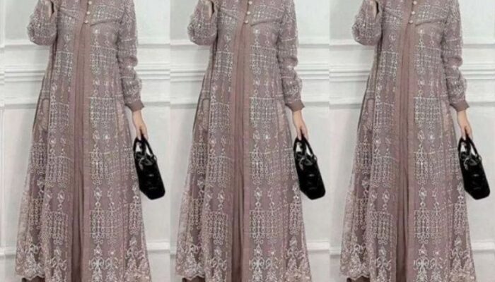 Model Baju Gamis Kombinasi Brokat Terbaru yang Trendi dan Elegan
