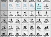 Kalender Hijriah dan Jawa Januari 2026: Jadwal Hari Besar dan Puasa Sunnah